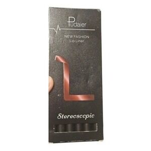 Pudaier New Fashion Lip‎ Liner Set 12 Colors Stereoscopic